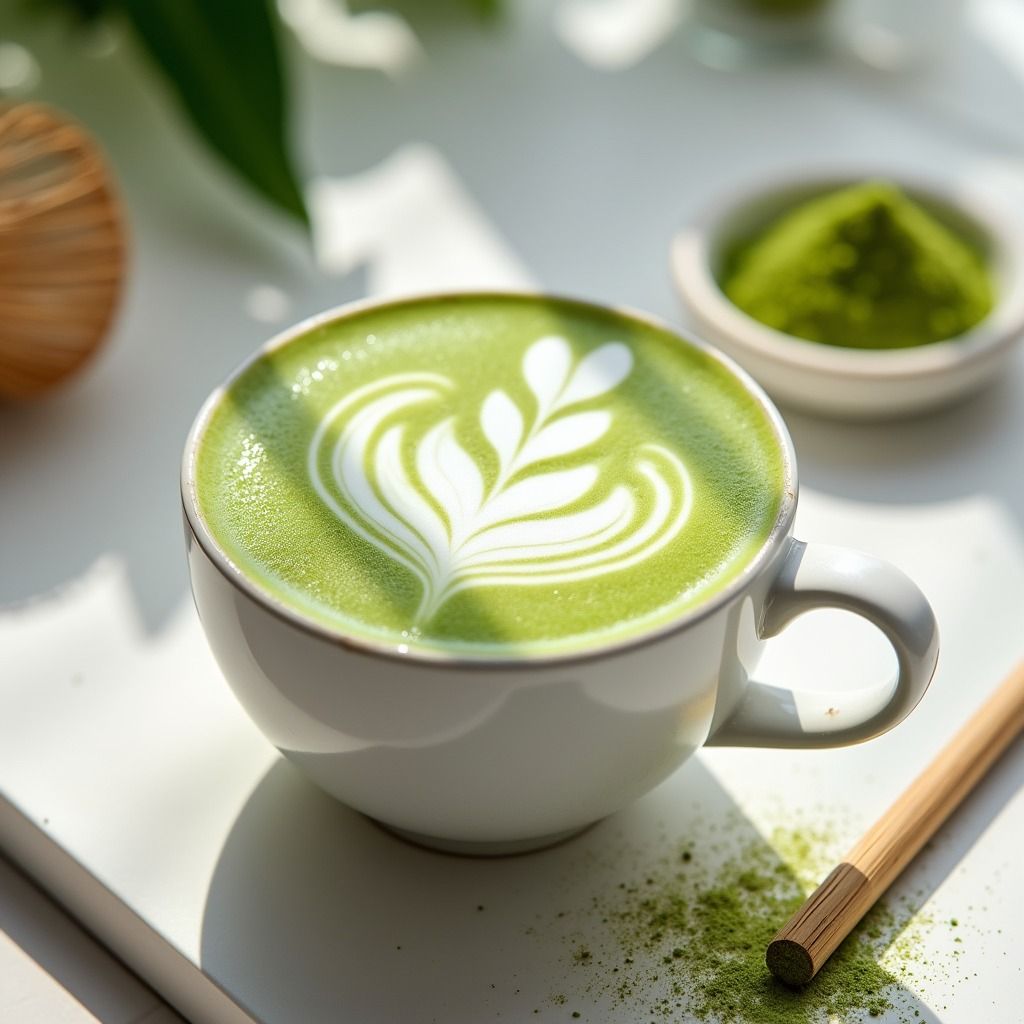 Matcha Green Tea Latte 🍵🌿